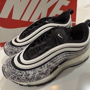 WMNS NIKE AIR MAX 97 "SNAKESKIN" BLACK-WHITE SZ 6.5 [CT1549-001] NEW